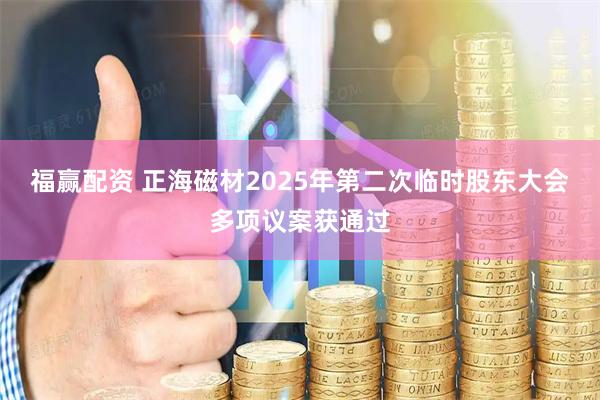 福赢配资 正海磁材2025年第二次临时股东大会多项议案获通过